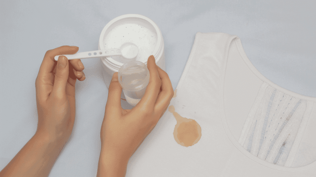 Use only stain remover for set-in stains
