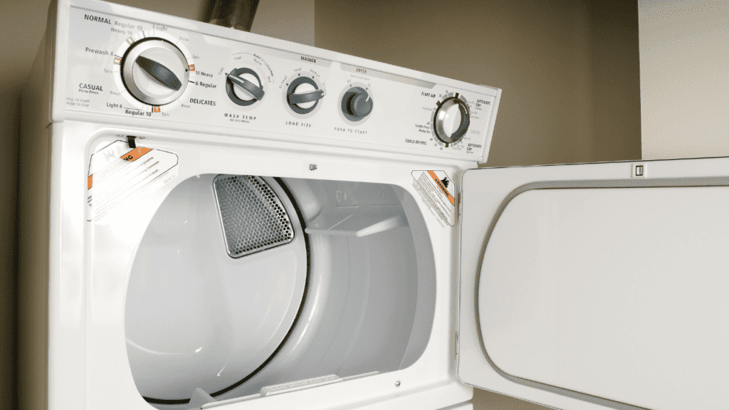 A dryer problem causing grease stains on clothes