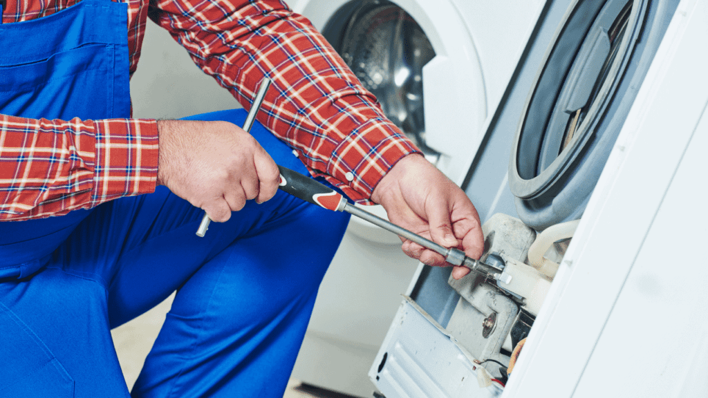 Washing machine failure can cause grease stains